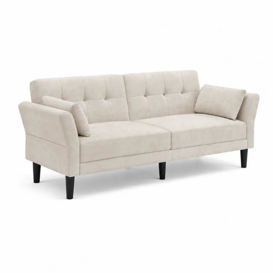 3-Sitzer Sofa Mikrofaser Beige