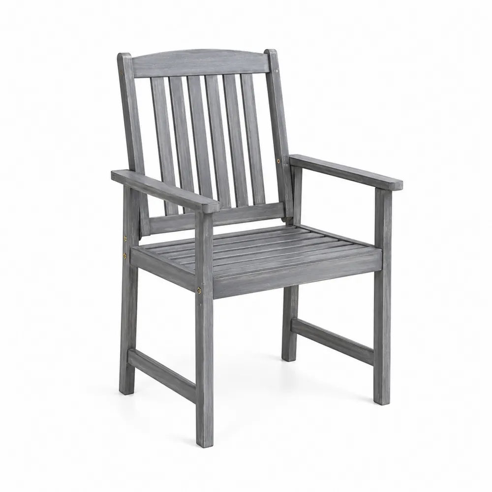 Holzstuhl Grau 60x58x90 cm